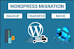 backup clone or magrate wordpress website safely