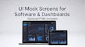 design professional UI mock screens for software, web, or dashboards
