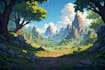 create environments, landscapes, board game, concept art