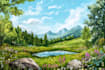 digitally paint fantasy landscape