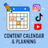 create content ideas and schedule posts to grow your social media