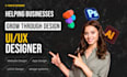 create clean and high converting UI UX website design