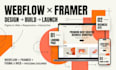 design and develop a webflow or framer website