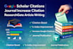 grow google scholar citations higher rank journal publication scopus indexing