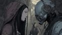 dark fantasy comic, gothic dark sci fi comic artist