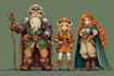 design unique pixel art portrait for you