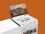 make screen mockups for web page and mobile apps