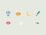 create unique watercolor icons and illustrations