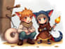 draw fantasy children illustration