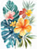 create flat landscape illustration of nature