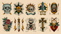 draw american tattoo design old school tattoo