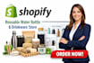 shopify reusable product water bottle drinkware ecommerce dropship website store