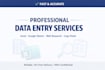 do accurate data entry, web research, and excel data cleanup