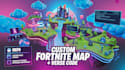 create a stylized 3d fortnite map with 3d game enviroment and custom verse code