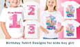 create personalized customized birthday kid tshirt design