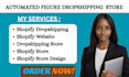 design an atomated 7 figure droshipping store create shopify website