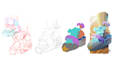 create stylized game concept art 2d