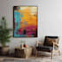 create unique printable digital oil paint abstract wall art design
