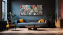 create trendy, unique canvas wall art design