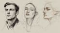 draw freehand digital scribble sketch, line art