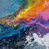 design abstract watercolor canvas wall art