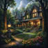 design beautiful garden and landscape illustrations