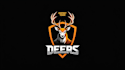 design awesome deer logo with express delivery