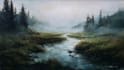 paint landscape in oil painting
