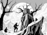 do black and white illustration art