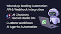 build whatsapp chatbot, instagram ai chatbot, n8n manychat