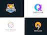 create a modern unique business logo design with free gift