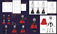 create 2d assets, characters and concept art for games