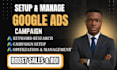 setup and manage google maps ads adword PPC campaign for local business