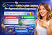 fix google merchant center re approval after suspension