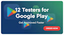 provide 20 testers for your google play closed testing for 14 days
