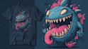 custom cartoon mascot illustrations tshirt design