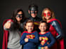 make a family superhero portraits for you