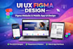 do ui ux figma design figma website and mobile app ui design