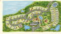 render map illustration or site plan, rv park resort, campground park