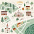 make draw 2d map illustration for you