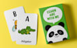 design kids educational flash cards and learning cards