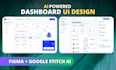 do figma website design, website UI design, website mockup, stitch ai design