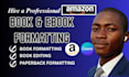 kdp book editing print book formatting ebook formatting for book publishing
