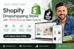 setup shopify dropshipping store, with tiktok shop as shopify sales channel