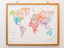 do custom watercolor wedding map