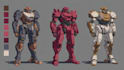 draw mecha and robot reference sheet in anime style