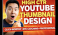 design high CTR youtube thumbnails