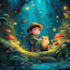 create cute children book illustrations with animals