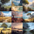 illustrate environments, landscapes, board game, concept art