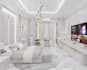 modern 3d bedroom design, recreational room render, virtual interior walkthrough